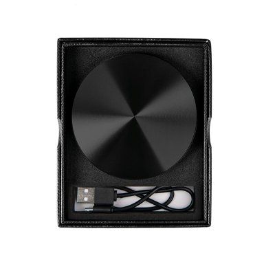 Универсальный аккумулятор "UFO" (6000mAh) в подарочной коробке, черный,8,6х1,5 см,металл