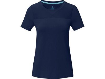 Borax Женская футболка с короткими рукавами из переработанного полиэстера согласно стандарту GRS с отличным кроем - Темно - синий