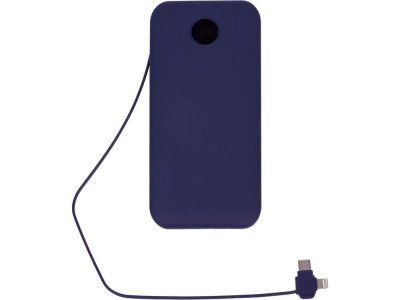Внешний беспроводной аккумулятор с подсветкой лого Astro, 10000 mAh, темно-синий