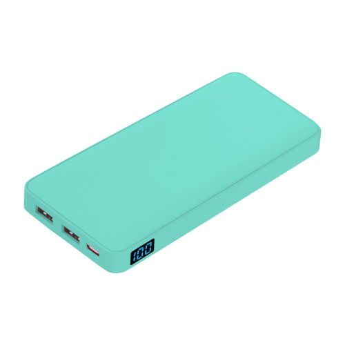 Внешний аккумулятор с подсветкой Анкор Плюс PD (Ancor PD Plus) 10000 mAh, бирюзовый