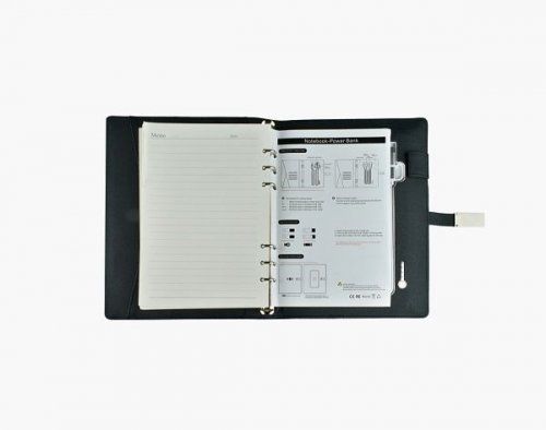 Ежедневник "Energy Book" с повербанком на 8 000 mah, флешкой и беспроводной зарядкой