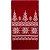Шарф Elnik, красный с молочно-белым