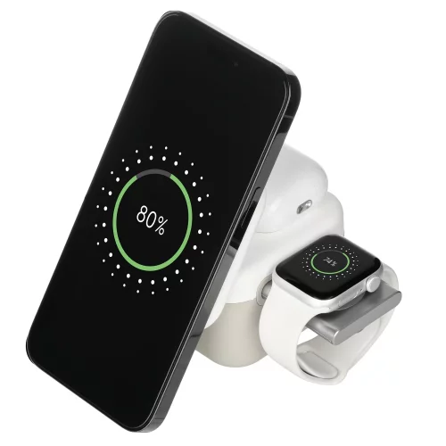 Беспроводная зарядная станция 3в1 15W Куб (Cube Wireless Magnetic)