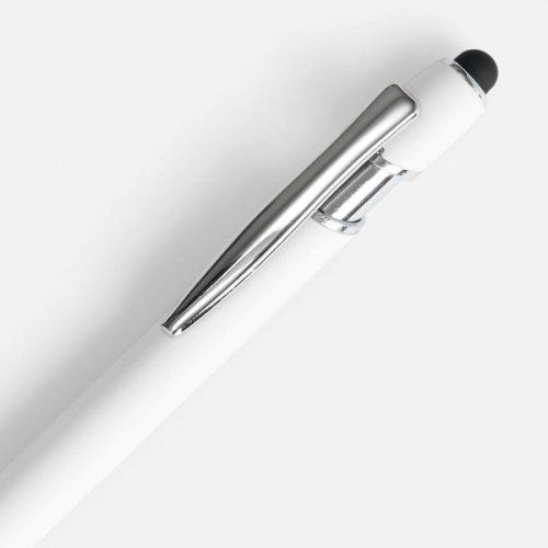 Ручка шариковая Pointer Soft Touch со стилусом, белая