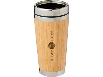 Стакан Bambus с бамбуковой наружной отделкой 450 мл, коричневый