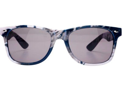 Солнцезащитные очки Sun Ray в пестрой оправе, синий, черный, белый