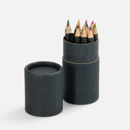 Набор цветных карандашей Pencilvania Tube Plus, черный