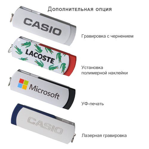 Флешка Elegante 16 Gb в подарочной упаковке, красная