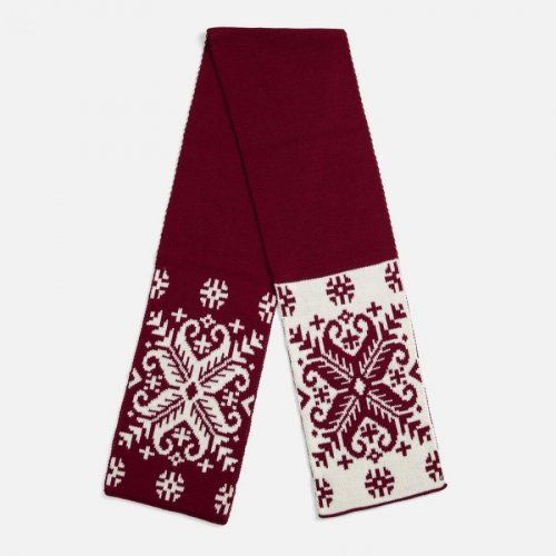Шарф Wintertude M, красный с белым