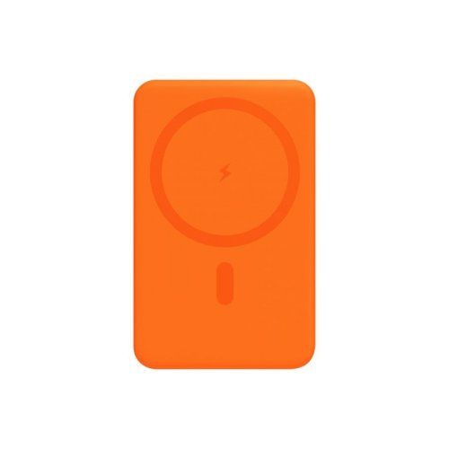 Внешний аккумулятор Ларго PD (Largo PD) 5000mAh с функцией беспроводной зарядки 15W, оранжевый