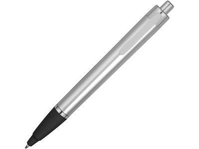 Ручка пластиковая шариковая Glow с подсветкой, серебристый/черный