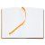 Ежедневник Bookmark, недатированный, черный с оранжевым Ежедневник Bookmark, недатированный, черный с оранжевым