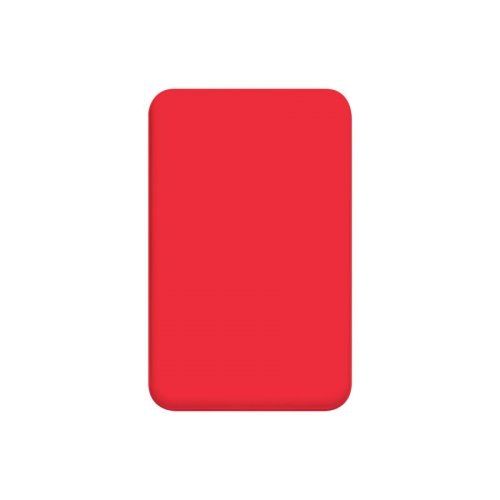 Внешний аккумулятор Ларго PD (Largo PD) 5000mAh с функцией беспроводной зарядки 15W, красный