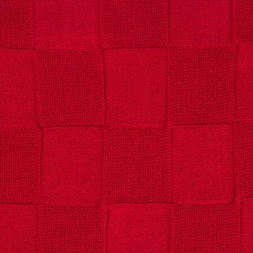 Плед Селла (Cella) вязаный, красный (без подарочной коробки)