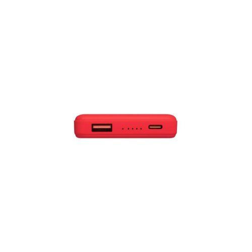 Внешний аккумулятор Ларго PD (Largo PD) 5000mAh с функцией беспроводной зарядки 15W, красный