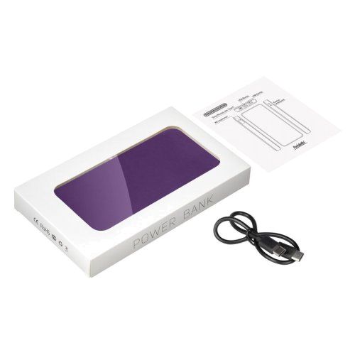Внешний аккумулятор с подсветкой Анкор Плюс PD (Ancor PD Plus) 10000 mAh, фиолетовый
