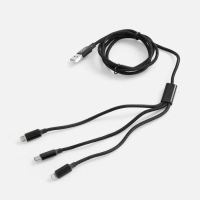 Кабель Triple Charge в футляре ver.2, черный