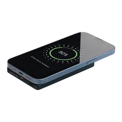 Внешний аккумулятор Атлантис (Atlantis) PD 5000mAh с функцией беспроводной зарядки 15W, синий