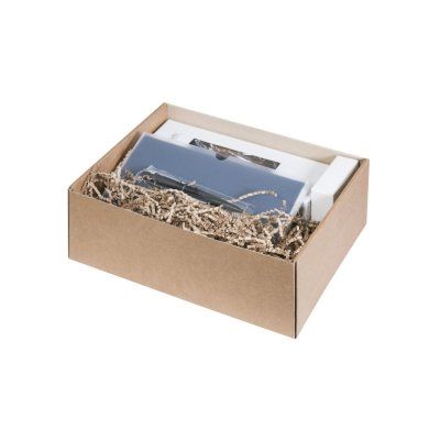 Подарочный набор Portobello черный-2 в малой универсальной подарочной коробке (Термокружка, Ежедневник недат А5, Power Bank, Ручка)