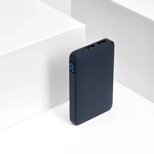 Внешний аккумулятор с подсветкой Анкор (Ancor) 5000 mAh, синий
