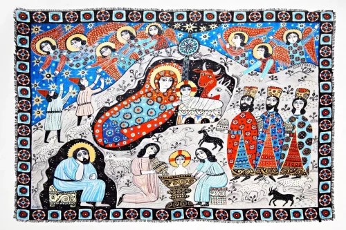 ШАЛЬ "РОЖДЕСТВО" 135х175 КАШЕМИР