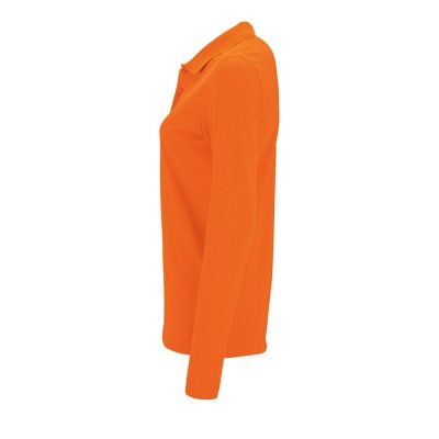 Рубашка поло женская с длинным рукавом Perfect LSL Women, оранжевая