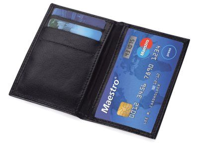 Футляр для визиток, кредитных или дисконтных карт, черный
