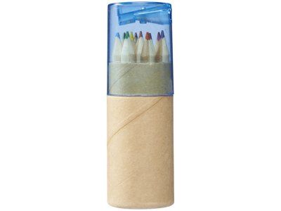 Набор карандашей 12 единиц, натуральный/голубой