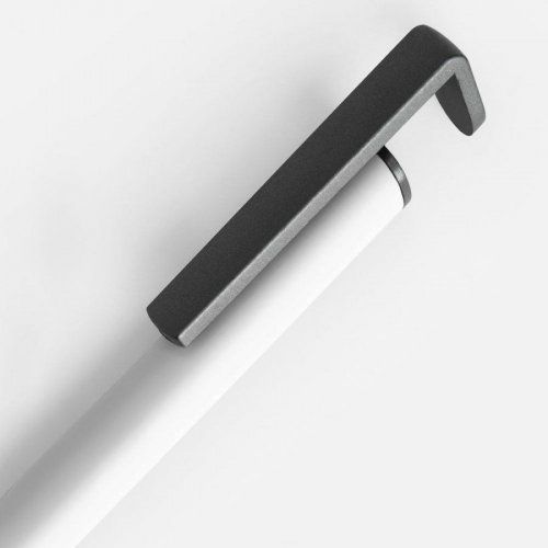 Ручка шариковая Standic Soft Touch с подставкой для телефона, белая