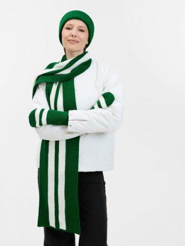 Шарф Winwear, темно-зеленый (глубокий зеленый)