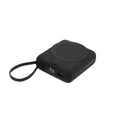 Внешний аккумулятор с подсветкой Риттер PD (Ritter PD) 10000mAh с функцией беспроводной зарядки 15W, черный