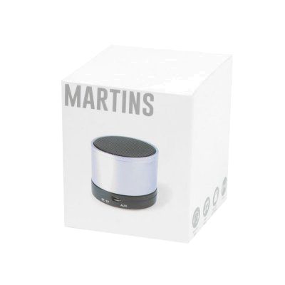 Портативная bluetooth-колонка "Martins", красный, 5,9х5 см,пластик,металл