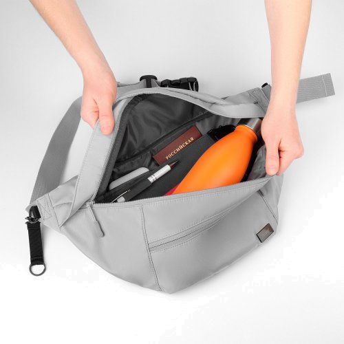 Сумка через плечо (cross body) Бостон (Boston), серая