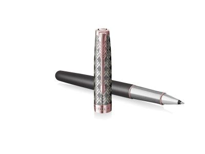 Ручка-роллер Parker Sonnet Premium Refresh GREY GT, стержень: F, цвет чернил: black, в подарочной упаковке