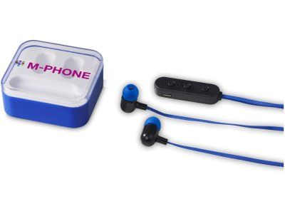 Наушники Color Pop с Bluetooth, ярко-синий