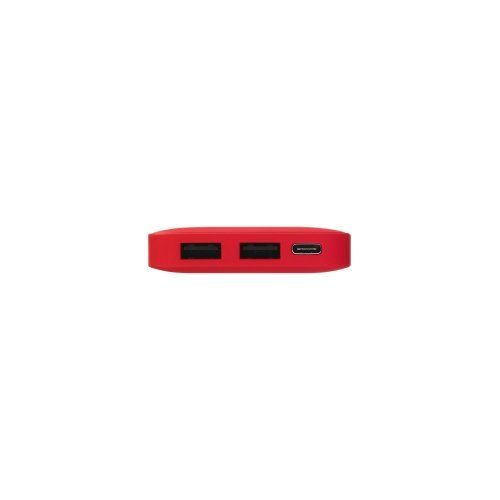 Внешний аккумулятор с подсветкой Анкор (Ancor) 5000 mAh, красный
