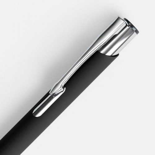 Ручка шариковая Keskus Soft Touch, черная