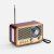 Bluetooth-колонка с радио Listenberg, коричневая