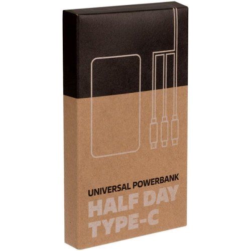 Аккумулятор Uniscend Half Day Type-C 5000 мАч, черный