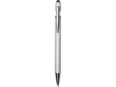 Ручка-стилус металлическая шариковая Sway  Monochrome с цветным зеркальным слоем, серебристый с черным