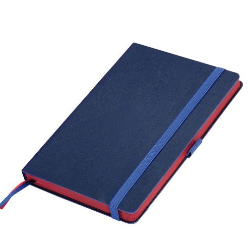 Ежедневник недатированный, Portobello Trend, Blue ocean , жесткая обложка, 145х210, 256стр,синий/красный