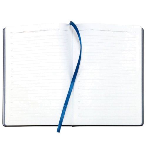 Ежедневник Bookmark, недатированный, черный с синим