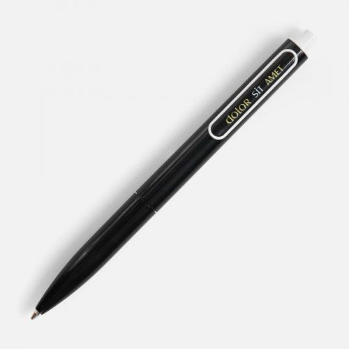 Ручка шариковая Outliner, черная с белым