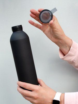 Спортивная бутылка для воды Rio, черная