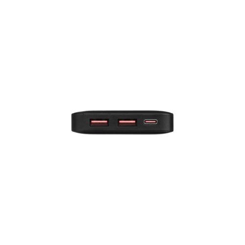Внешний аккумулятор с цветной подсветкой Анкор Макс Плюс PD (Ancor PD Max Plus) 10000 mAh, черный