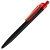 Ручка шариковая Prodir QS01 PRT-T Soft Touch, черная с красным
