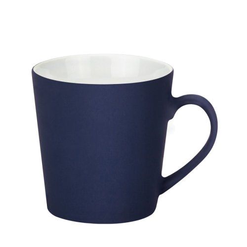 Керамическая кружка Sole, 350 ml, soft-touch, синяя