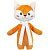 Мягкая игрушка Beastie Toys, лисенок с белым шарфом