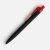 Ручка шариковая Prodir QS01 PRT-T Soft Touch, черная с красным Ручка шариковая Prodir QS01 PRT-T Soft Touch, черная с красным