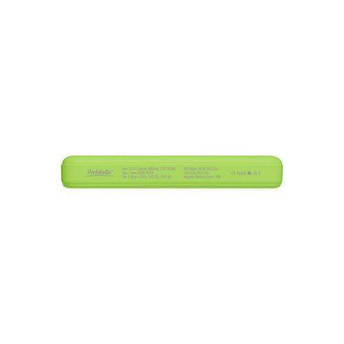 Внешний аккумулятор Ларго PD (Largo PD) 5000mAh с функцией беспроводной зарядки 15W, салатовый